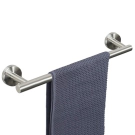 NearMoon Bath Towel Bar, Thicken Stainless Steel Shower Towel Rack Holder Wall Mounted for Bathroom, 16-lnch Overall Length-13-lnch Usable Hanging Space (1 Pack, Brushed Nickel)