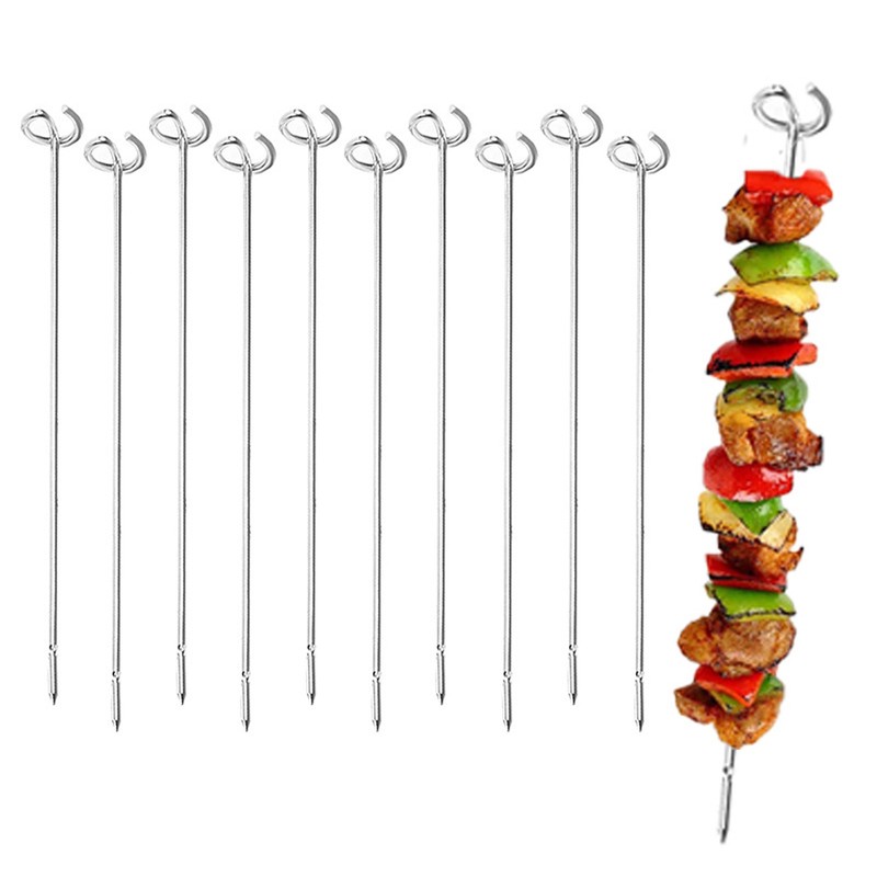 Skewer Stand Stainless Steel Vertical Barbecue Skewers Holder Fryer Accessories