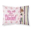 Caroline's Treasures BB5401PILLOWCASE Ballet Dance Stripes Brunette Fabric Standard Pillowcase,