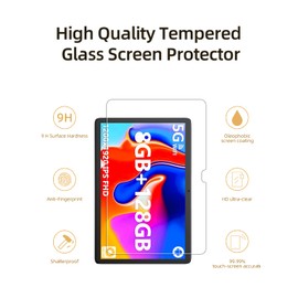 Screen Protector for Jumper Tablet 10.1 Inch EZpad M10SE,Tempered Glass Film Anti-Scratch High Touch Sensitivity,2 Pack.