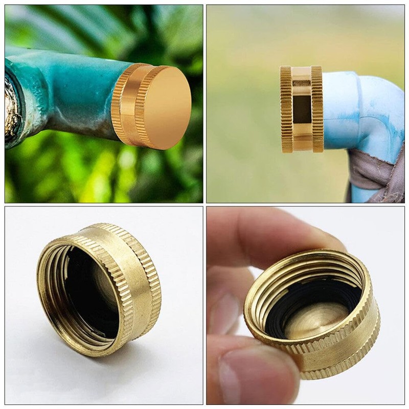 Gatuida 2pcs Garden Hose Cap Garden Hose Stopper 3/4 Inch