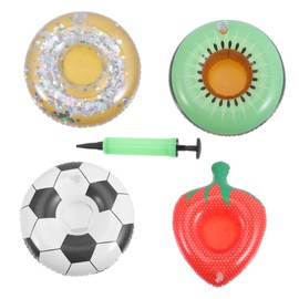 WHAMVOX Mini Pool Drink Floats Inflatable Cooler for Hot Tub Beach Pool Drink Holder Random