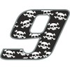 Holographic Racing Number Skulls 9, Medium