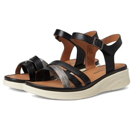 Josef Seibel Women's Sevran 02 Sandal, Black Multi, 7-7. 5