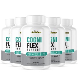 Pelican Vitamins Cogni Flex Support- Brain Support- 5 Bottles- 300 Capsules