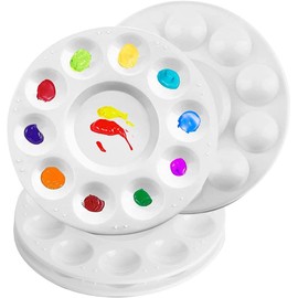 Set of 4 plastic painting palette, watercolour palette, painting palette tray.