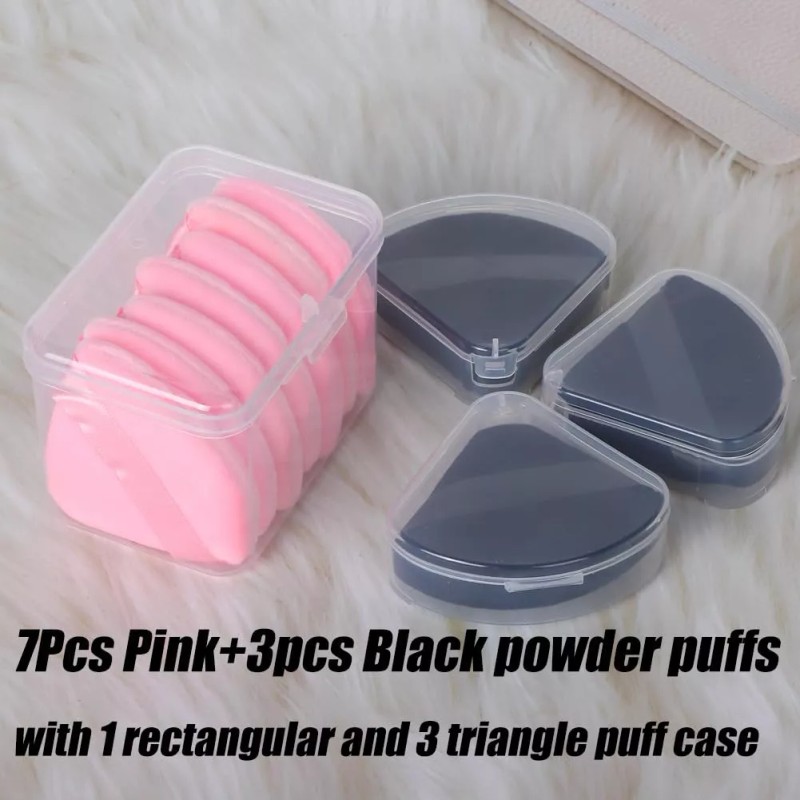 ocim Set 10 Esponja Maquillaje Facial Triangular Puff Ocim