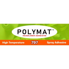Polymat QTY6 Polymat 797 Hi-Temp Spray Adhesive Camaro Firebird Chevelle HEADLINER GLUE