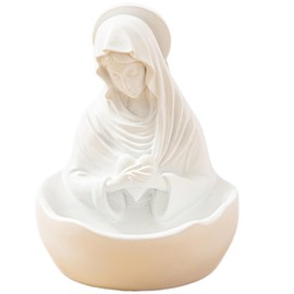 Liisaho Our Lady of Grace Statue Virgin Mary Keepsake Rosary Holder,Catholic Gifts for Women Religious Home Decor,5" Blessed Mother Statues, Resin Relic