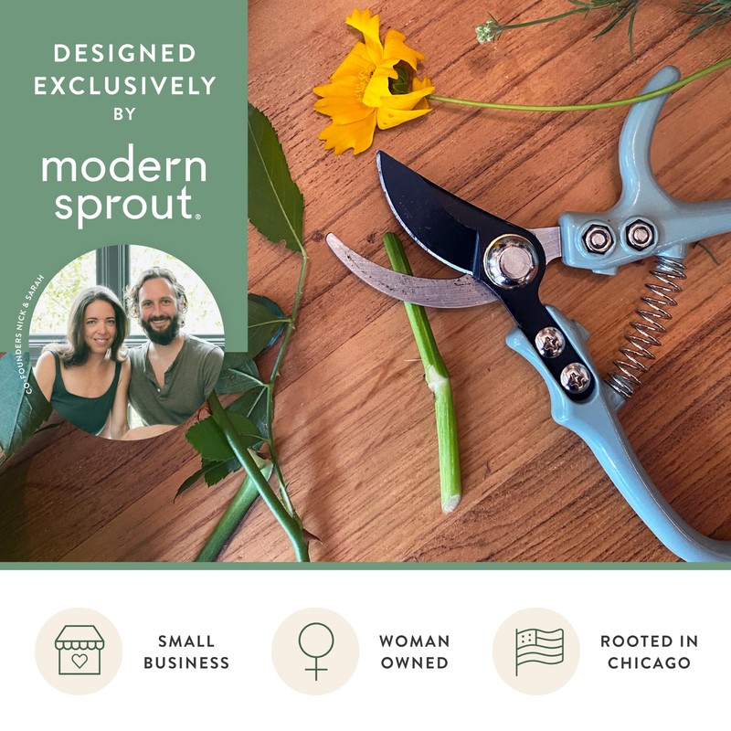Modern Sprout Gardening Pruners, Lightweight, Durable, Green, One Size (Lavender)