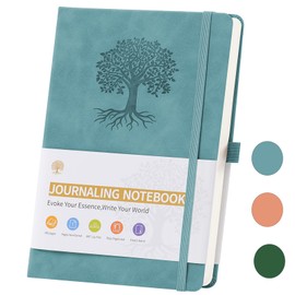 Blue Notebook A5 Lined Hardback, Journals for Women Men Writing Notebook,Thick Journal with 192 Pages Paper and Pen Loop, Notebook for Journaling Writing,Work & Note Taking