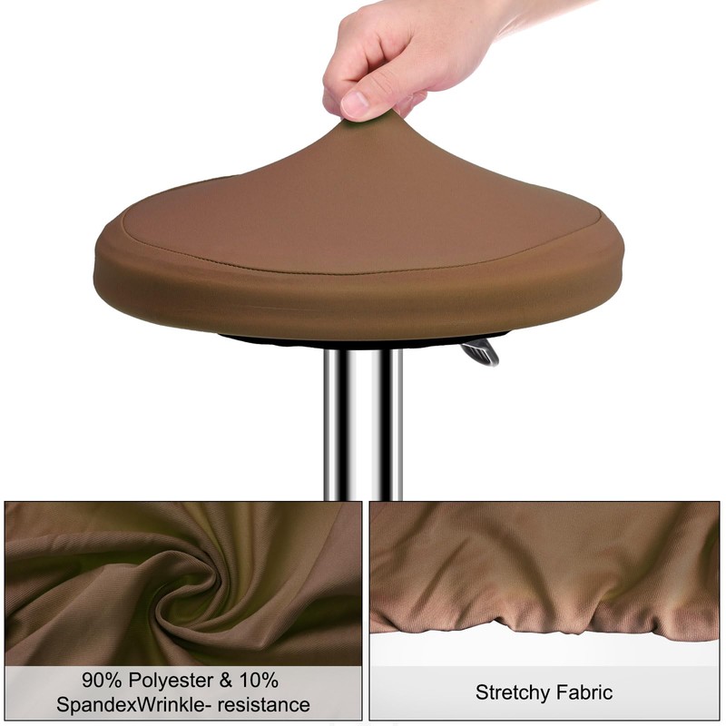 sourcing map Round Bar Stool Covers, 4 Pack Round Seat