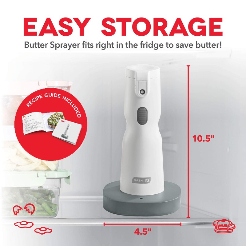 Dash Electric Butter Sprayer - Cordless Electric Butter Sprayer for
