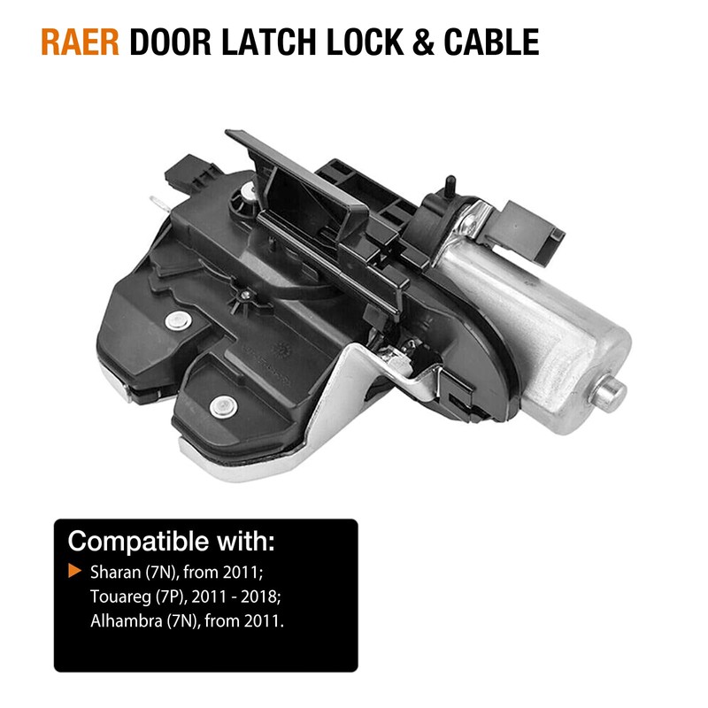 Tailgate Boot Lock for Sharan (7N), 2011-, OE: 7P0827505N, 7P0827505G,