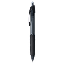 uniball Power Tank Rt Ballpoint Pen, Retractable, Bold 1 Mm, Black Ink, Smoke/black Barrel, Dozen