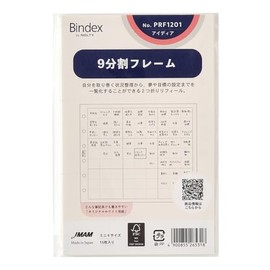 Noritsu Bindex Personal Organizer Refill, Mini 6, 9 Split Frame, PRF1201