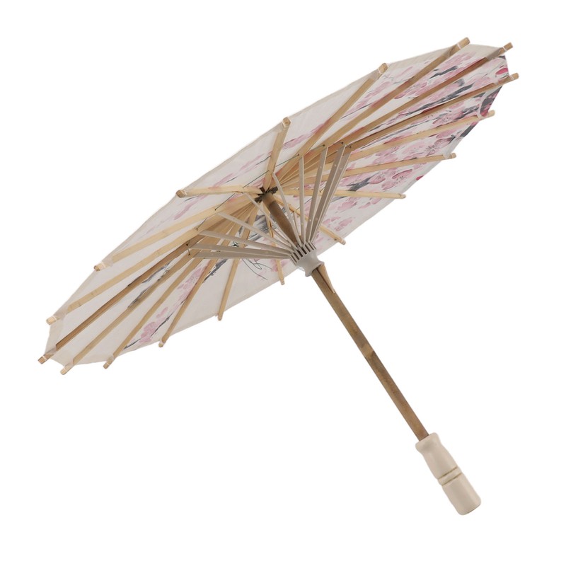Chinese Oiled Paper Umbrella Handmade Paper Umbrella with Wood Handle