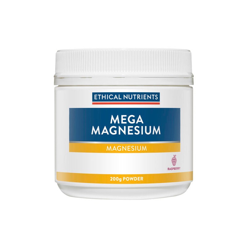 Ethical Nutrients Mega Magnesium Powder Raspberry 200g