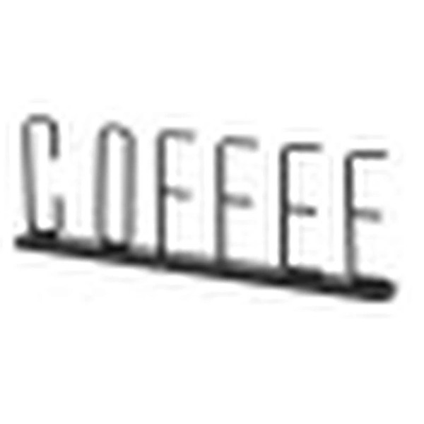 Mercana Coffee 15L X 1W Black Metal Sign