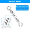 20 Pcs M6/5/4 Turnbuckle Hook and Eye 304 Stainless Steel