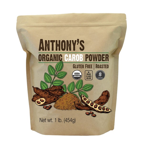 Anthony's Anthony's Organic Carob Powder, 1 lb, Gluten Free, Non