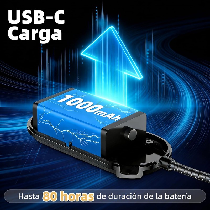 Luz de Lectura Recargable 12 LED MUNDO TODO JB255-N