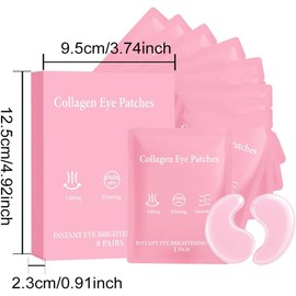 Parches para Ojos con Colágeno, Enriquecidos con Niacinamida y Extracto de Café, Hidratantes, Unifican el Tono de la Piel y Suavizan el Contorno de los Ojos