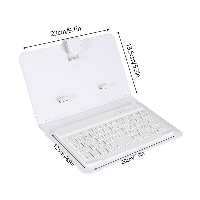 Universal Wireless Bluetooth Keyboard Flip Case Cover with Stand for