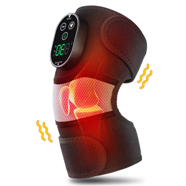 Cordless Heated Knee Massager for Knee Shoulder Elbow, Heated Knee
