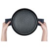 MasterPan Non-Stick Stovetop Oven Grill Pan with Heat-in Steam-Out Lid,
