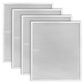 WZKO BPS1FA30 Range Hood Filter 11-3/4" x 14-1/4" x 3/8" (4 Pack) - Compatible with Broan Nutone hood grease filter - Replaces 99010299 S99010305 AP3378953