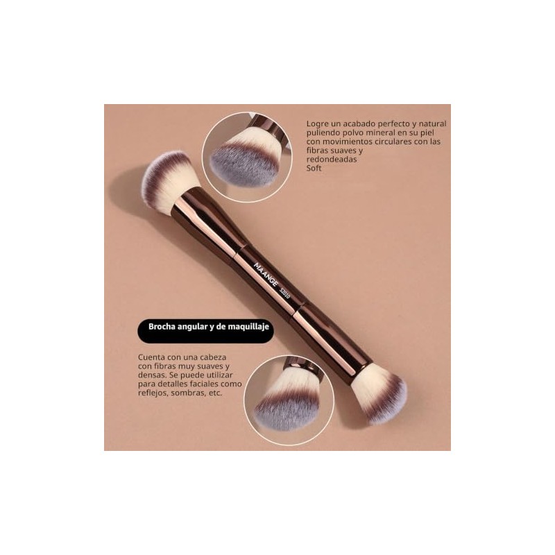 MAANGE 10 Piezas Set de Brochas para Maquillaje con Estuche
