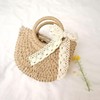 Inshere Women's Straw Beach Bag, Woven Shoulder Bag with Handbag,