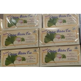 Ginkgo Biloba 2 PACK GINKGO BILOBA TEA PURE NATURAL HERBAL TEA (20 TEA BAGS EACH )