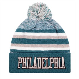 Philadelphia Beanie Hat Football Knit Hats Winter Cuffed Stylish Beanie Cap Sport Fans Fashion Toque Cap