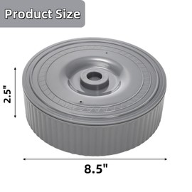 Covzoe 2 Pack Tortilla Warmer, 8.5 x 2.5 Inch Tortilla Server with Lid, Taco Holder for Mexican Fiesta Party, Pancake Keeper Perfect for Keeping Tortillas, Waffles Warm, Microwave Safe, Gray