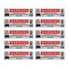 BIKE-label X900279 GPS Anti-Theft Elegant Sticker Pack of 10 Alarm