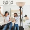 LIGHTACCENTS Adjustable Black Floor Lamp, 72'', Reading Light, Modern Style,