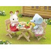 Calico Critters Bubblebrook Elephant Girl's BBQ Picnic Set, Dollhouse Playset