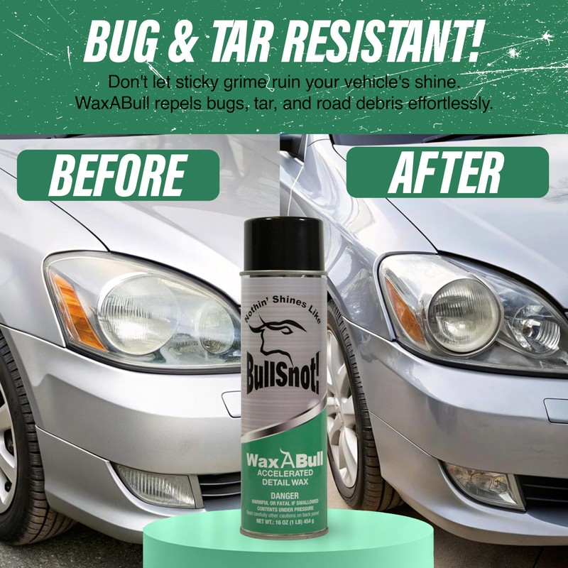Bullsnot! WaxABull Accelerated Detail Auto Wax 10899009 - Quick Shine