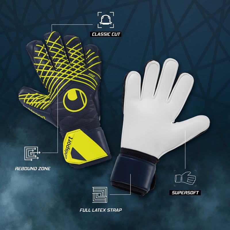 uhlsport Game Soccer GK Keeper Gloves Prediction Super Soft 1011335