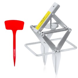 YardYield Mole Trap,Galvanized Steel Scissor Trap,Reusable and Easy-Set Quick Capture Solution for Moles and Gophers in Lawns (Silver)