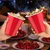 POLARIS PRIVATE LTD Red Plastic Cups, Disposable Cups 12oz (50