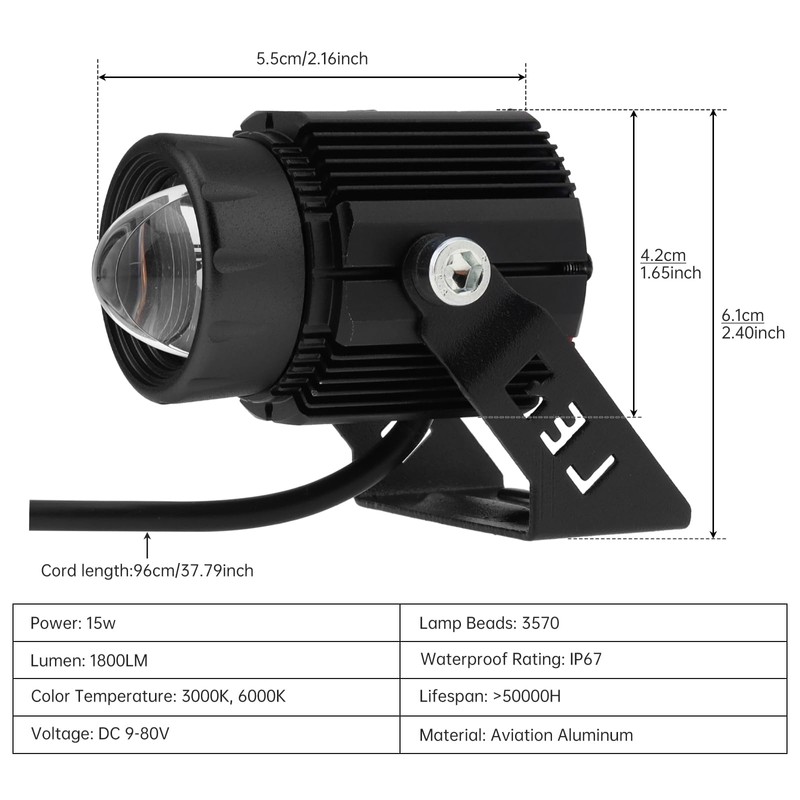 Windance Super Bright 30W LED Spotlight High Low Beam Auxiliary