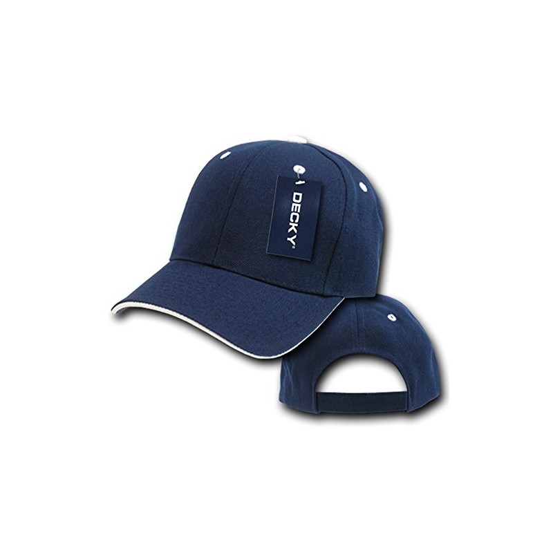 DECKY Sandwich Visor Baseball Cap, Navy/White
