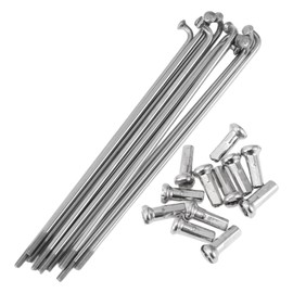 HEROFFIX 12 Set 14G Bicycle Spokes 90mm Bike Wheel Spokes 304 Stainless Steel Silver Tone