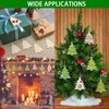 72 Pieces Wooden Christmas Tree Cutouts Crafts Embellishments Unfinished Christmas