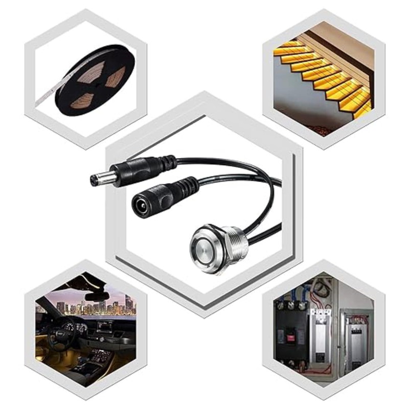 Clearhill 12V - 24V Touch Dimmer Switch, LED for 17mm