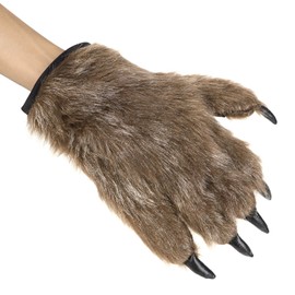 QCHOMEE Halloween Cute Gloves, Dinosaur Gloves, Mokofuwa Paw Animal, Monster, Animal, Cosplay Gloves, Costume, Costume, Kigurumi, Transformation Goods, Warm Gloves, For Adults, Children, Christmas,