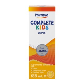 Pharmaton Complete Kids Suplemento Alimenticio en Jarabe, 200 ml. Complementa las Deficiencias de Vitaminas y Minerales en Niños de 4 a 12 años
